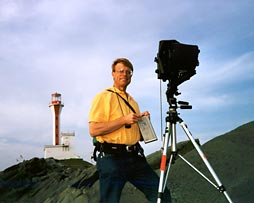 P.Chaplo at the Yarmouth Light by Anne Chaplo (c)2001